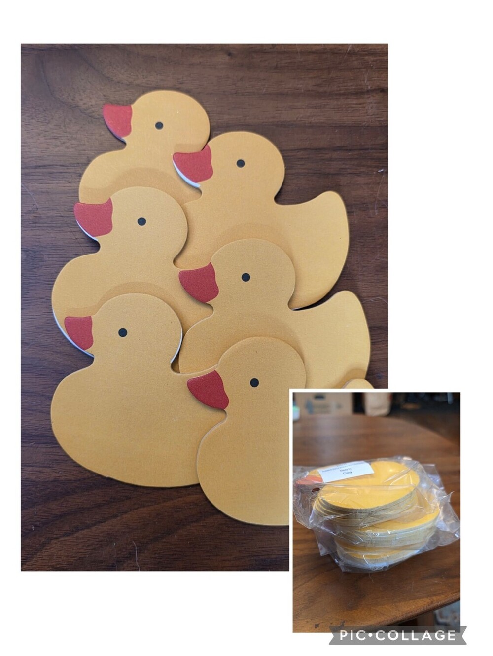 Vintage Rubber Duck Shaped Sticky Notepads Lot 3 Sealed Packs 18 Pads Total